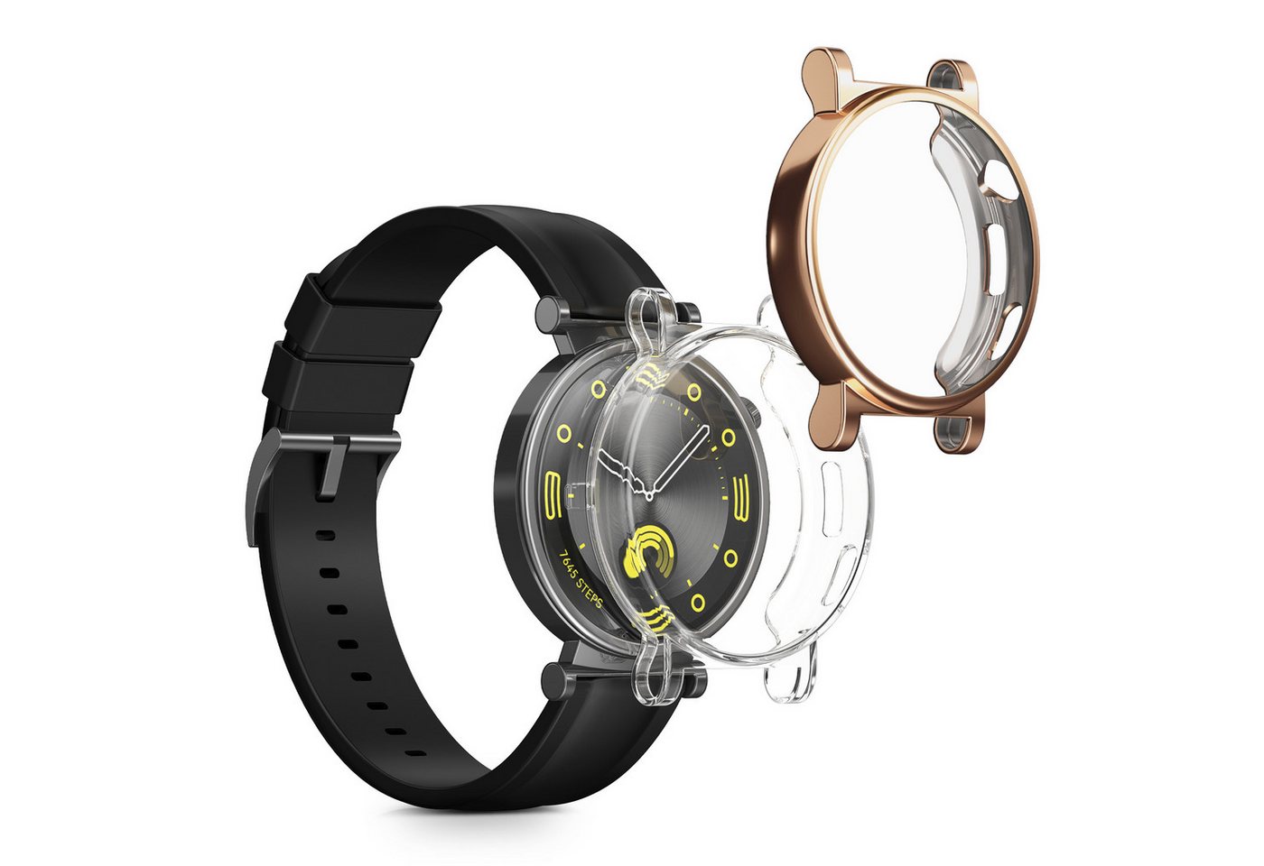 kwmobile Smartwatch-Hülle 2x Hülle für Huawei Watch GT4 41mm, Silikon Fullbody Cover Case Schutzhülle Set kwmobile Smartwatch-Hülle 2x Hülle für Huawei Watch GT4 41mm, Silikon Fullbody Cover Case Schutzhülle Set von kwmobile
