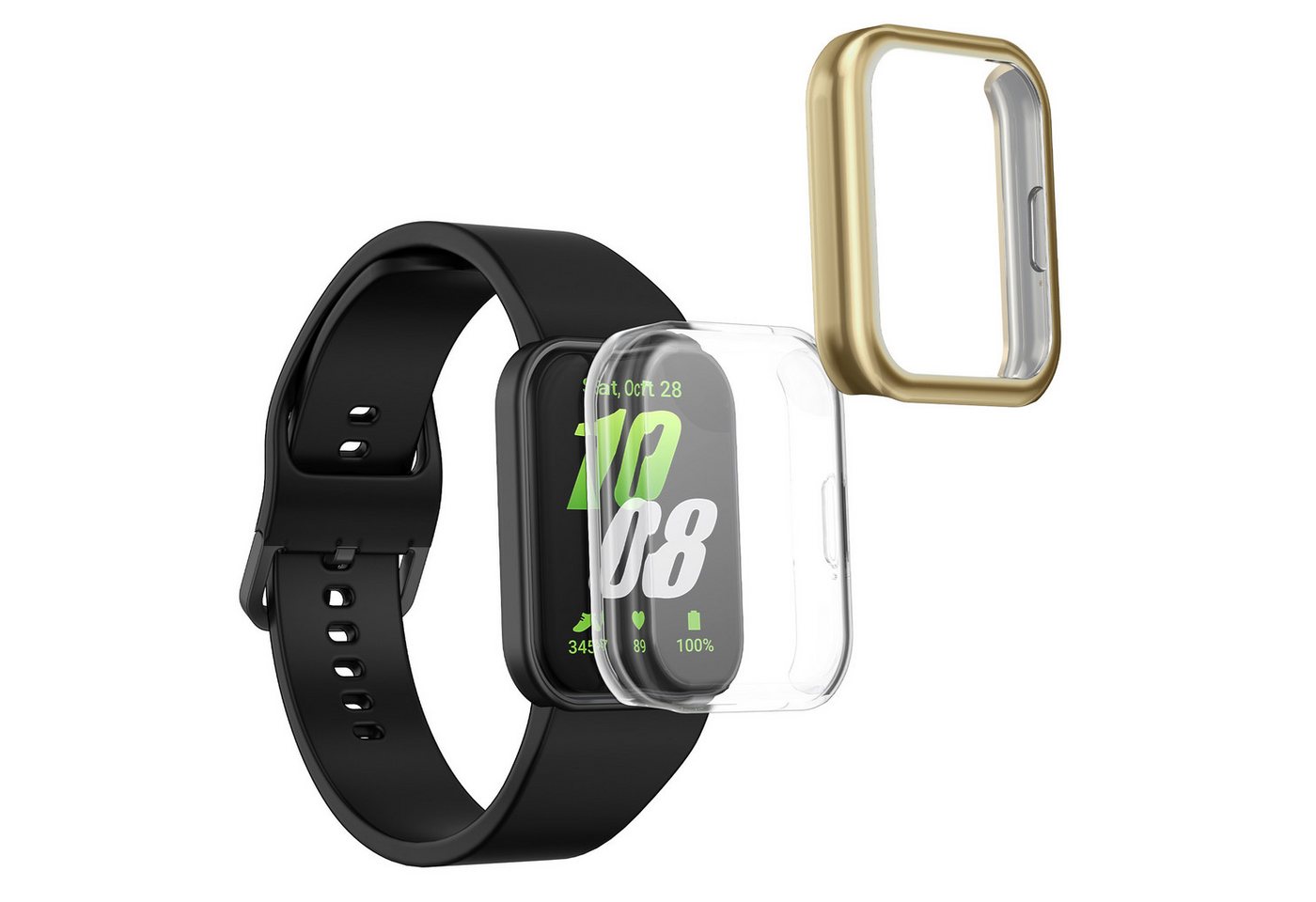 kwmobile Smartwatch-Hülle 2x Hülle für Samsung Galaxy Fit 3, Silikon Fullbody Cover Case Schutzhülle Set kwmobile Smartwatch-Hülle 2x Hülle für Samsung Galaxy Fit 3, Silikon Fullbody Cover Case Schutzhülle Set von kwmobile