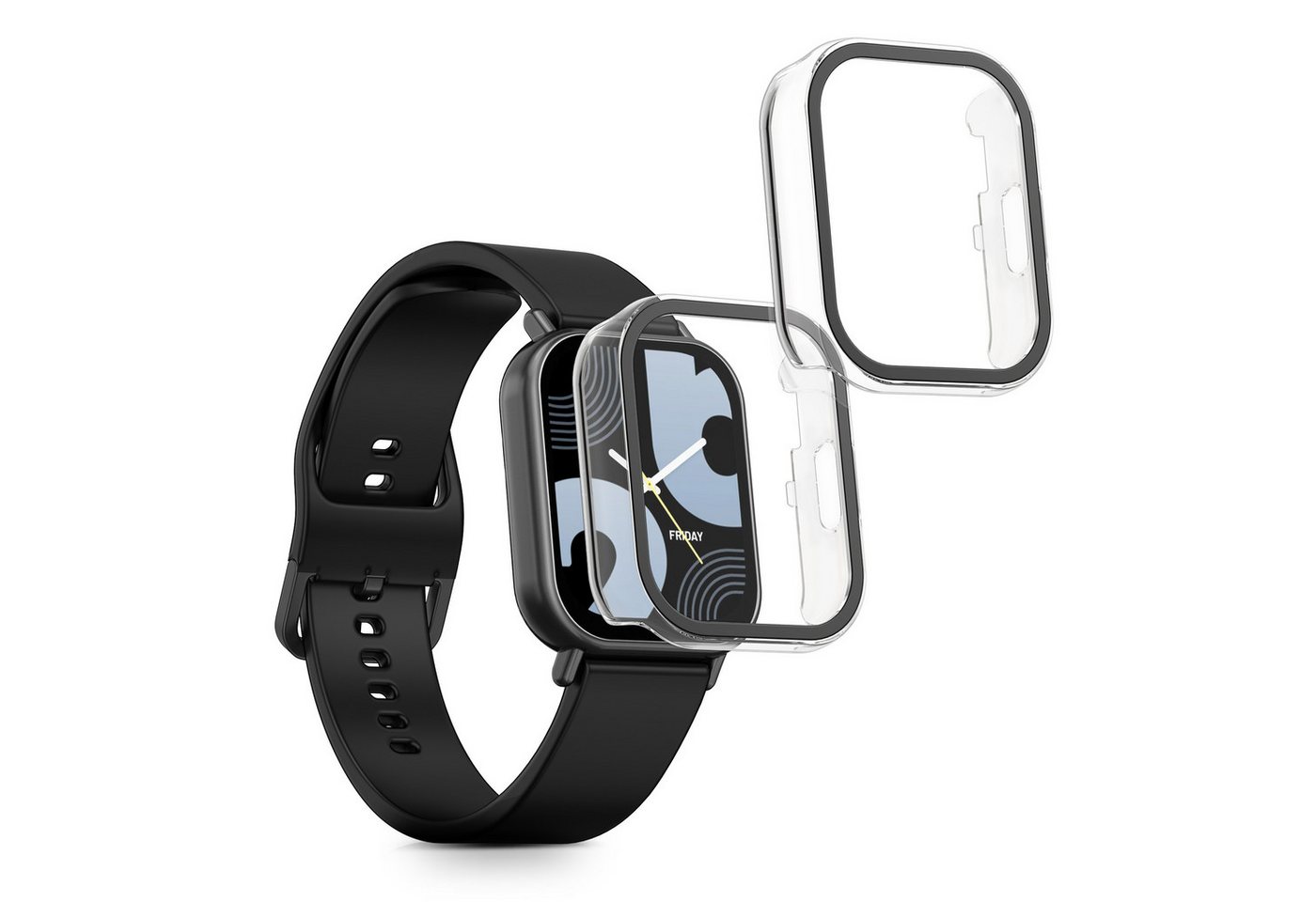 kwmobile Smartwatch-Hülle 2x Hülle für Xiaomi Redmi Watch 5 Lite, Fullbody Fitnesstracker Glas Cover Case Schutzhülle Set kwmobile Smartwatch-Hülle 2x Hülle für Xiaomi Redmi Watch 5 Lite, Fullbody Fitnesstracker Glas Cover Case Schutzhülle Set von kwmobile