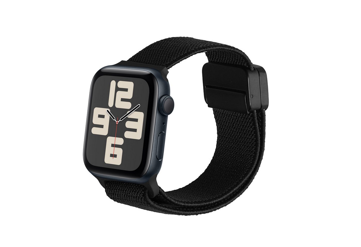 kwmobile Smartwatch-Hülle Ersatzarmband für Apple Watch SE 40mm iWatch 9/8/7/6/5/4/3 40mm, Nylonarmband mit Magnetverschluss - Schwarz kwmobile Smartwatch-Hülle Ersatzarmband für Apple Watch SE 40mm iWatch 9/8/7/6/5/4/3 40mm, Nylonarmband mit Magnetverschluss - Schwarz von kwmobile