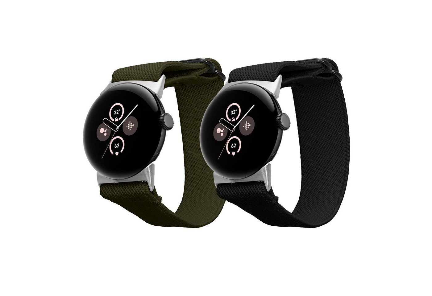 kwmobile Sportband für Google Pixel Watch 3 41mm / Pixel Watch 2 / Pixel Watch Smartwatch, 2-tlg., 2x Nylon Fitnesstracker Sportarmband Band kwmobile Sportband für Google Pixel Watch 3 41mm / Pixel Watch 2 / Pixel Watch Smartwatch, 2-tlg., 2x Nylon Fitnesstracker Sportarmband Band von kwmobile