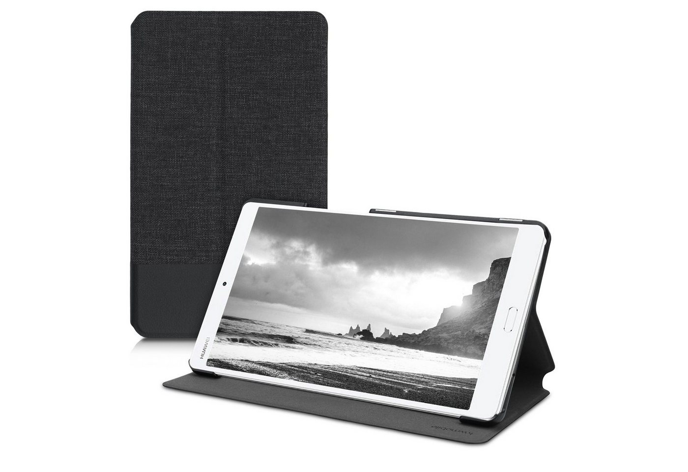 kwmobile Tablet-Hülle Hülle für Huawei MediaPad M3 8.4, Slim Tablet Cover Case Schutzhülle mit Ständer von kwmobile