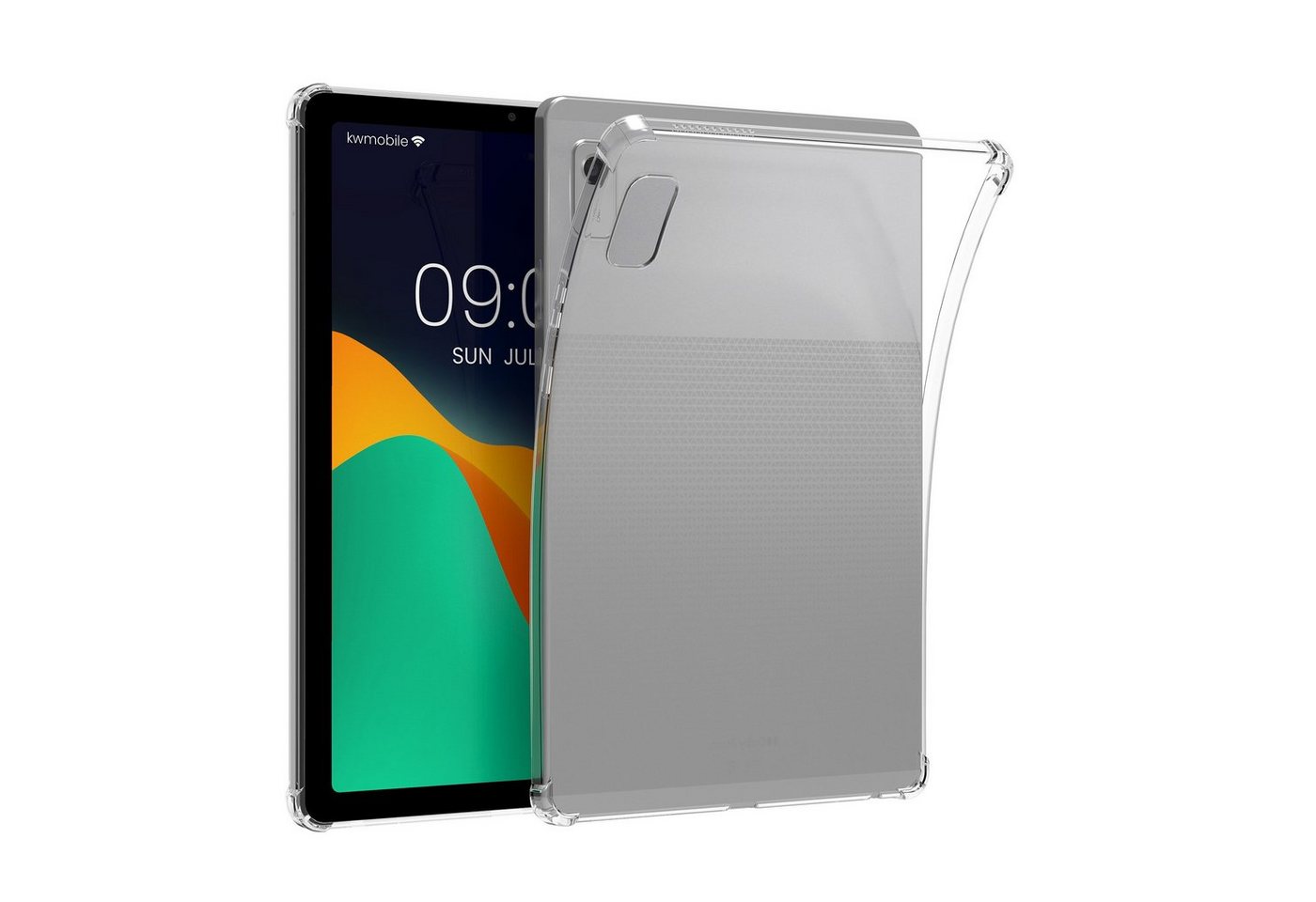 kwmobile Tablet-Hülle Hülle für Lenovo Smart Tab M9, Silikon Case transparent - Tablet Cover Tablethülle gummiert von kwmobile