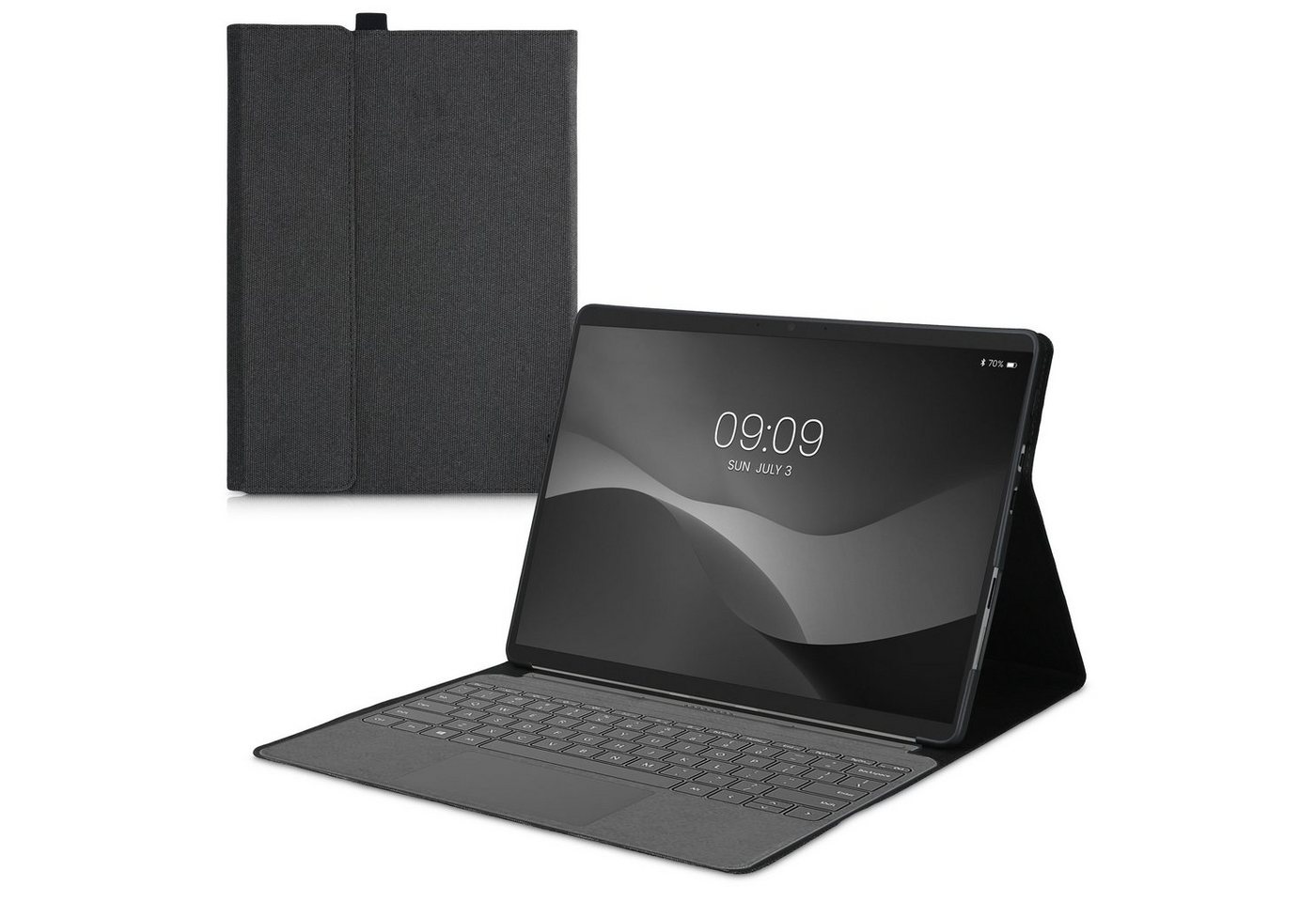 kwmobile Tablet-Hülle Hülle für Microsoft Surface Pro 8, Type Cover kompatibel - Stoff Tablet Cover von kwmobile