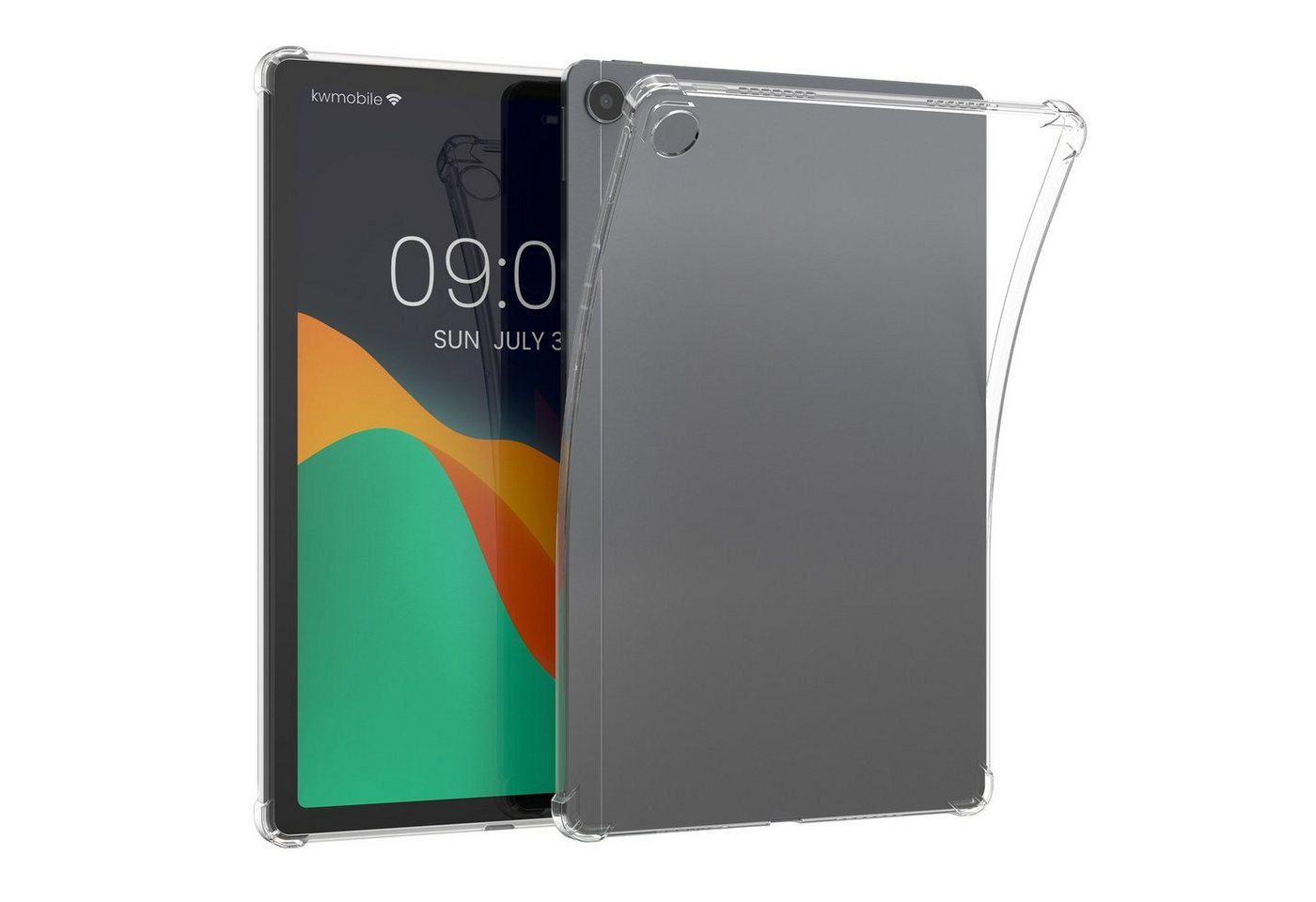 kwmobile Tablet-Hülle Hülle für Realme Pad 10.4, Silikon Case transparent - Tablet Cover Tablethülle gummiert" von kwmobile