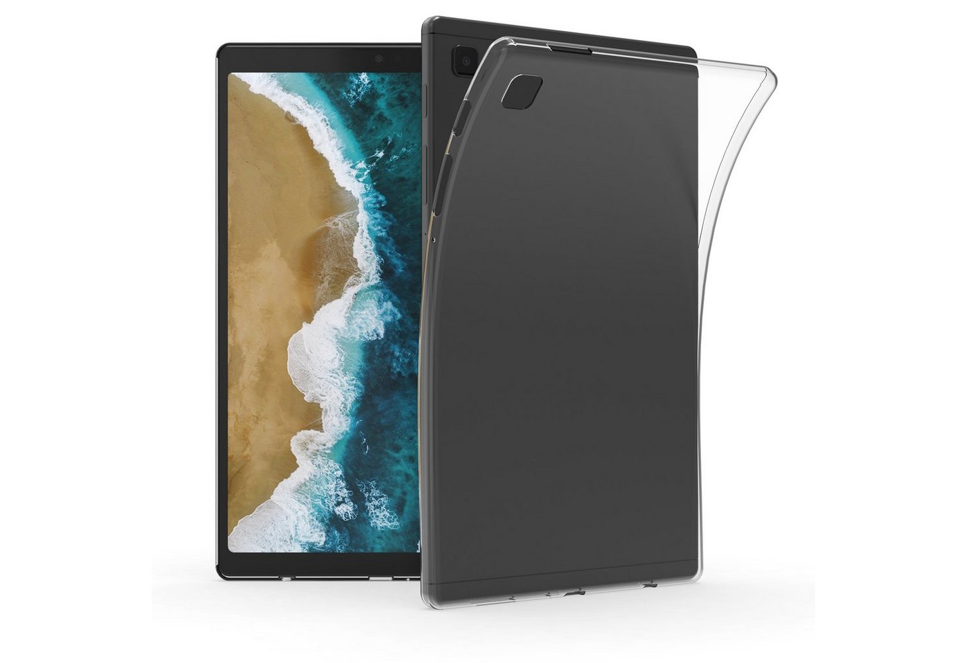 kwmobile Tablet-Hülle Hülle für Samsung Galaxy Tab A7 Lite 8.7 (2021), Silikon Case transparent - Tablet Cover Tablethülle gummiert von kwmobile