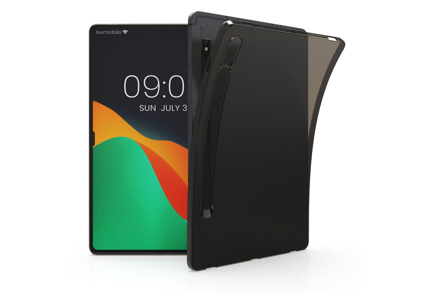 kwmobile Tablet-Hülle Hülle für Samsung Galaxy Tab S8, Silikon Case transparent - Tablet Cover Tablethülle gummiert von kwmobile