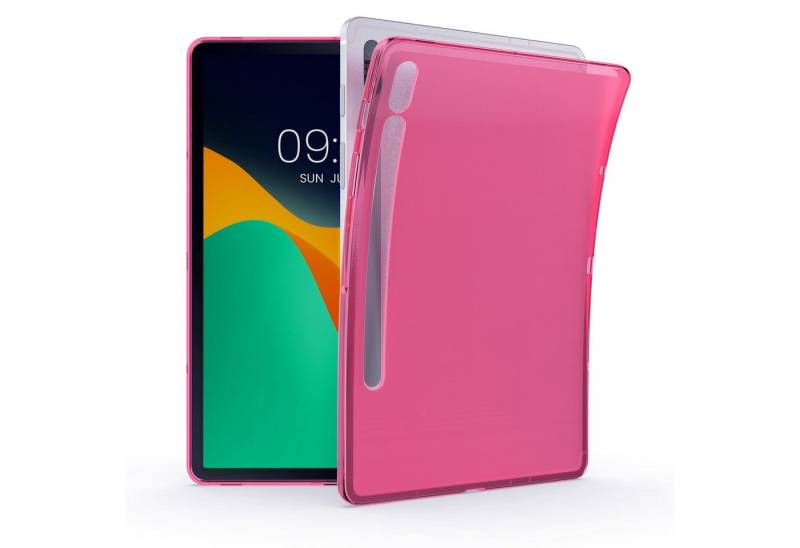 kwmobile Tablet-Hülle Hülle für Samsung Galaxy Tab S8 / Galaxy Tab S7, Silikon Case transparent - Tablet Cover Tablethülle gummiert von kwmobile