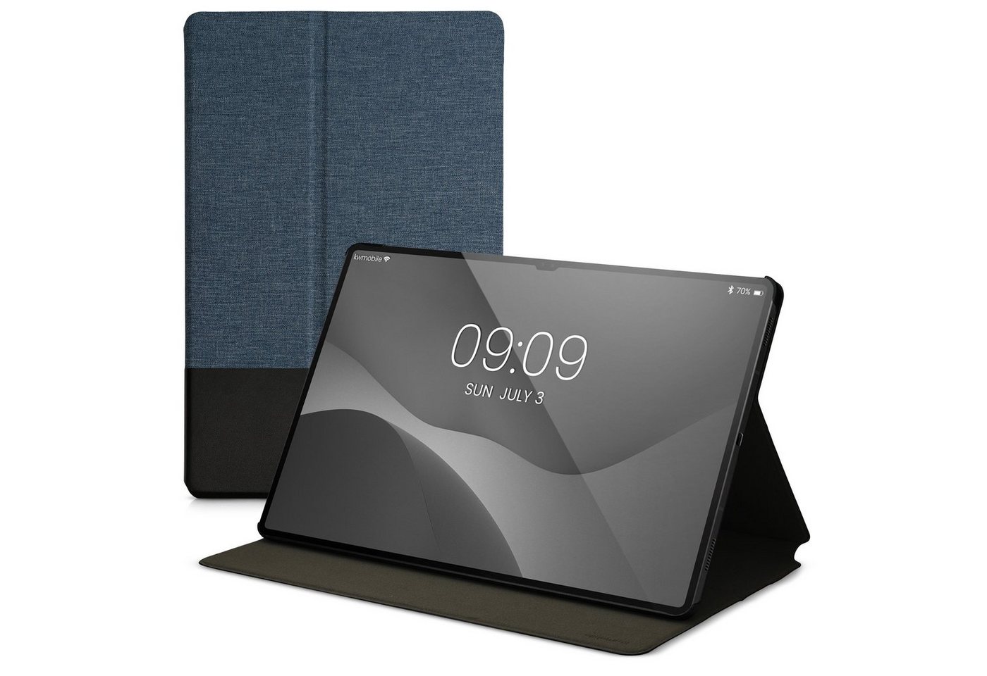 kwmobile Tablet-Hülle Hülle für Samsung Galaxy Tab S8 Plus / S7 Plus / S7 FE, Slim Tablet Cover Case Schutzhülle mit Ständer von kwmobile