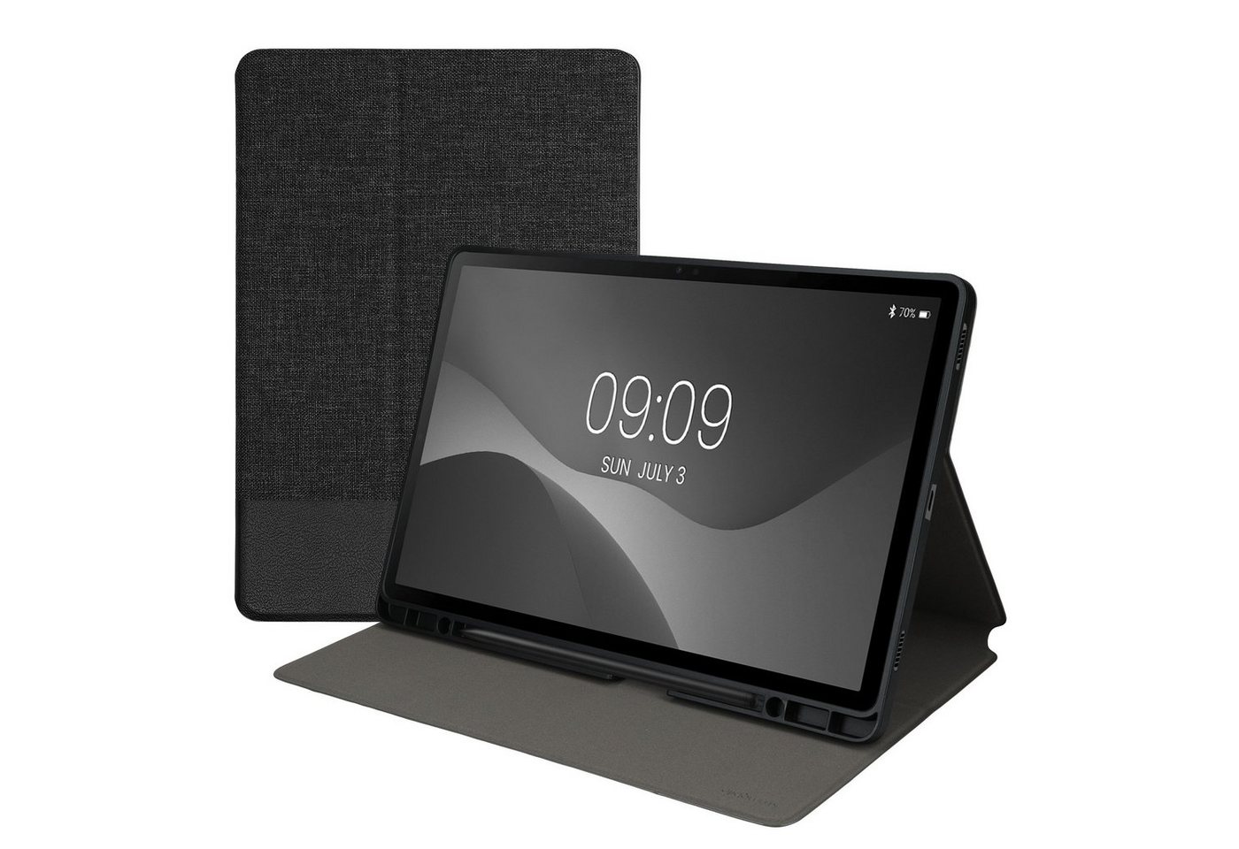 kwmobile Tablet-Hülle Hülle für Samsung Galaxy Tab S9 + / S9 FE Plus, Slim Tablet Cover Case Schutzhülle mit Ständer von kwmobile