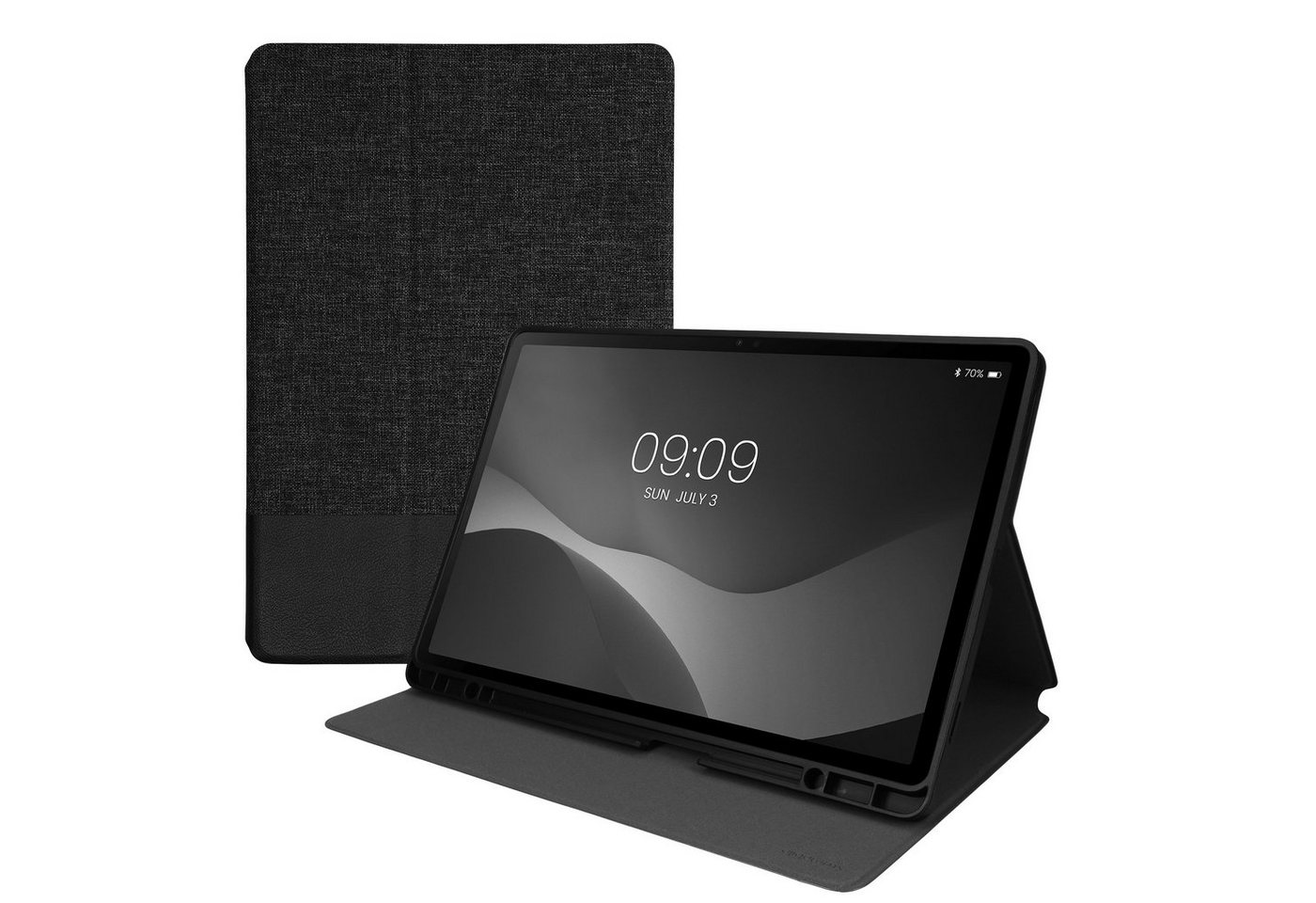 kwmobile Tablet-Hülle Hülle für Samsung s9 FE Plus, Slim Tablet Cover Case Schutzhülle mit Ständer von kwmobile