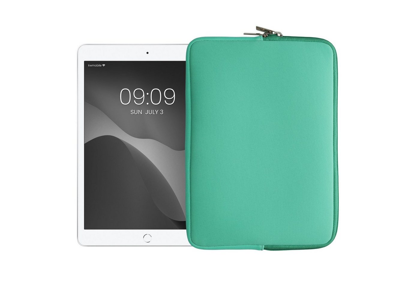 kwmobile Tablet-Hülle Tablet Hülle für 9,7-11" Tablet, Universal Neopren Tasche Cover Case - Schutzhülle Sleeve in Mintgrün" von kwmobile