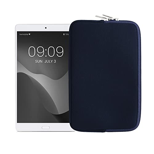 kwmobile Tablet Hülle kompatibel mit 8"-8,4" Tablet - Universal Neopren Tasche Cover Case - Schutzhülle Sleeve in Dunkelblau von kwmobile