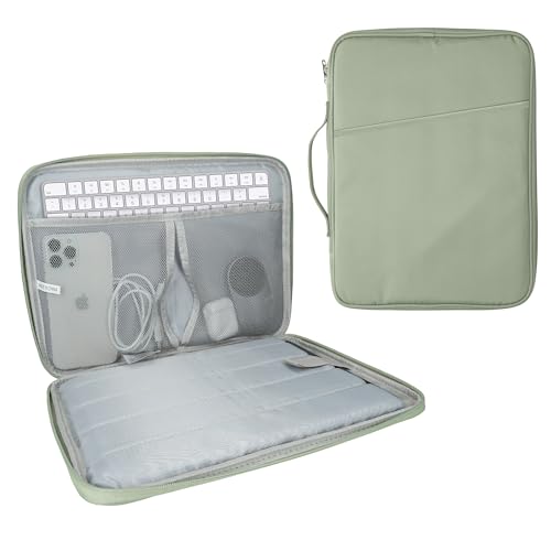 kwmobile Tablet und Tastatur Tasche kompatibel mit Magic Keyboard K380 K480 & 12,9" - 13" Tablet Hülle - Tablettasche mit zahlreichen Taschen - Bluetooth Keyboard Schutzhülle - Grün kwmobile Tablet und Tastatur Tasche kompatibel mit Magic Keyboard K380 K480 & 12,9" - 13" Tablet Hülle - Tablettasche mit zahlreichen Taschen - Bluetooth Keyboard Schutzhülle - Grün von kwmobile