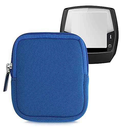 kwmobile Tasche kompatibel mit Bosch Intuvia - E-Bike Computer Neopren Hülle - Schutztasche Blau von kwmobile