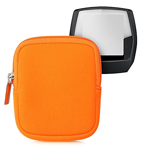 kwmobile Tasche kompatibel mit Bosch Intuvia - E-Bike Computer Neopren Hülle - Schutztasche Neon Orange von kwmobile