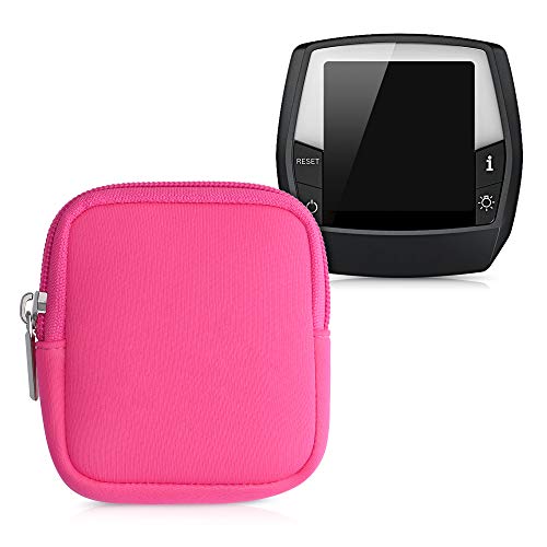 kwmobile Tasche kompatibel mit Bosch Intuvia - E-Bike Computer Neopren Hülle - Schutztasche Neon Pink von kwmobile