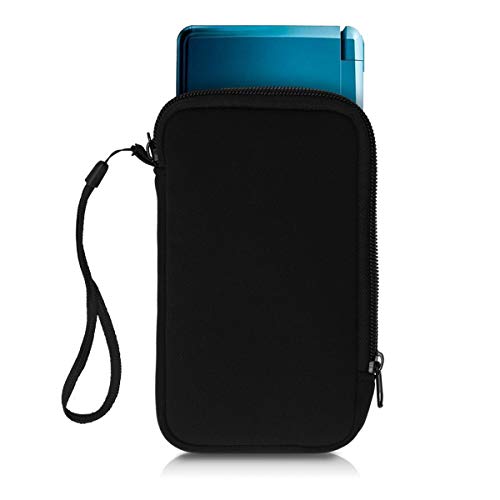 kwmobile Tasche kompatibel mit Nintendo 3DS XL - Handheld Spielekonsole Neopren Hülle in Schwarz von kwmobile