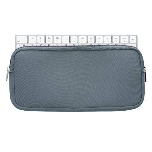 kwmobile Tastatur-Hülle kompatibel mit Apple Magic Keyboard - Neopren Schutzhülle Case Tasche für Tastatur - Neoprentasche für Keyboard - Blaugrau von kwmobile