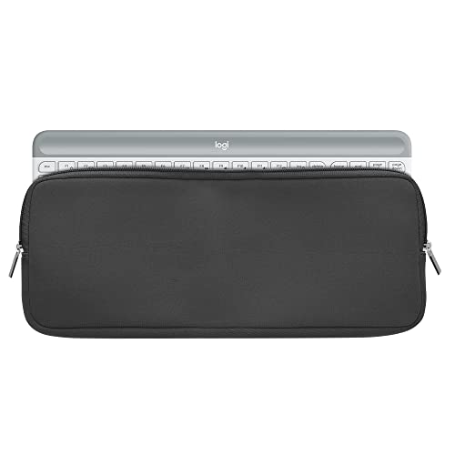 kwmobile Tastatur-Hülle kompatibel mit Logitech MK470 - Neopren Schutzhülle Case Tasche für Tastatur - Neoprentasche für Keyboard - Grau von kwmobile