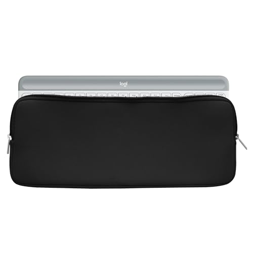 kwmobile Tastatur-Hülle kompatibel mit Logitech MK470 - Neopren Schutzhülle Case Tasche für Tastatur - Neoprentasche für Keyboard - Schwarz von kwmobile