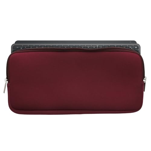 kwmobile Tastatur-Hülle kompatibel mit Logitech Mx Keys Mini Wireless - Neopren Schutzhülle Case Tasche für Tastatur - Neoprentasche für Keyboard - Brombeere von kwmobile