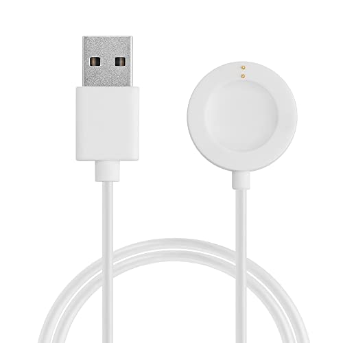 kwmobile USB Kabel Charger kompatibel mit Fossil Gen 6 5 4 Smartwatch/Skagen Falster 2 Ladekabel - Smart Watch Ersatzkabel - Fitnesstracker Aufladekabel in Weiß von kwmobile