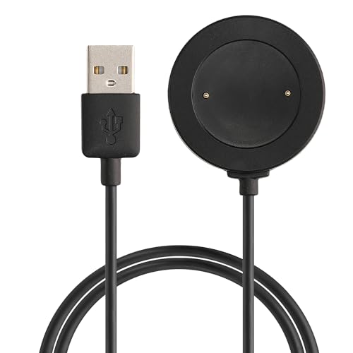 kwmobile USB Kabel Charger kompatibel mit Honor Watch 4 (TMA-L19) / Watch GS4 / Watch GS3 (MUS-B19) Ladekabel - Smart Watch Ersatzkabel - Fitnesstracker Aufladekabel in Schwarz von kwmobile