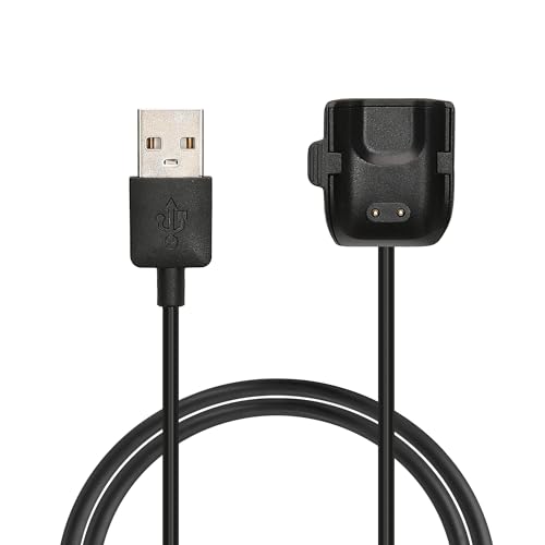 kwmobile USB Kabel Charger kompatibel mit Samsung Galaxy Fit 2 Ladekabel - Smart Watch Ersatzkabel - Fitnesstracker Aufladekabel in Schwarz von kwmobile