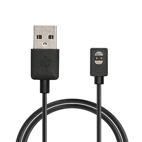 kwmobile USB Kabel Charger kompatibel mit Suunto Wing Ladekabel - Smart Watch Ersatzkabel - Fitnesstracker Aufladekabel in Schwarz von kwmobile