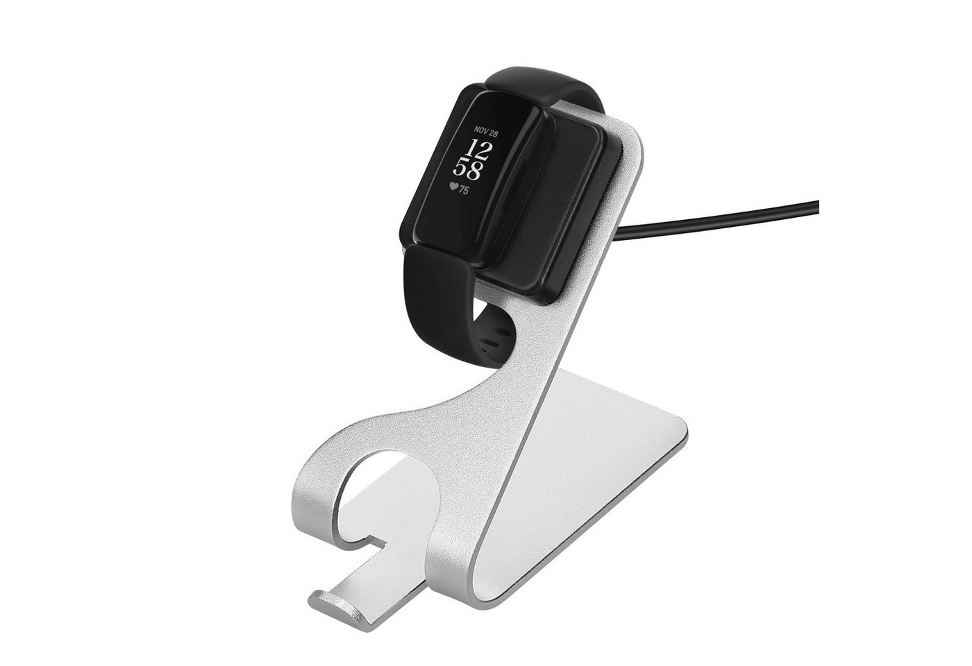 kwmobile USB Ladegerät für Fitbit Inspire 2 / Ace 3 USB-Ladegerät (1-tlg., USB Kabel Charger Stand - Smart Watch Ladestation - mit Standfunktion) von kwmobile