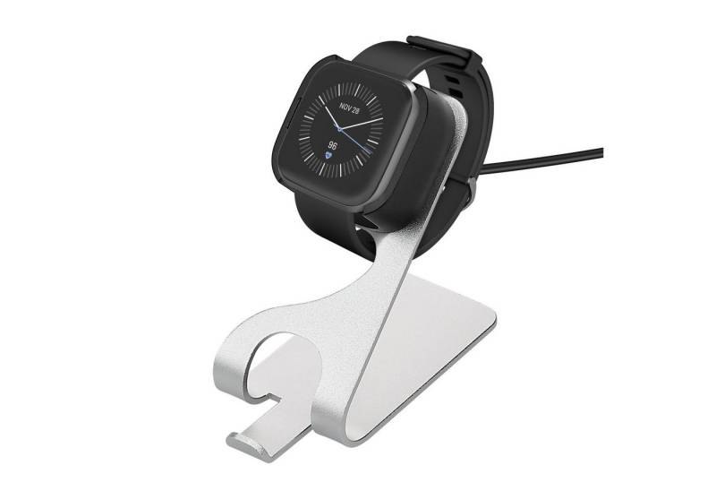 kwmobile USB Ladegerät für Fitbit Versa 2 / Versa 2 SE Smartphone-Ladegerät (1-tlg., USB Kabel Charger Stand - Smart Watch Ladestation - mit Standfunktion) von kwmobile