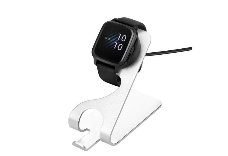 kwmobile USB Ladegerät für Garmin Venu Sq/2S/Fenix 6/5/vivoactive 3 Smartphone-Ladegerät (1-tlg., USB Kabel Charger Stand - Smart Watch Ladestation - mit Standfunktion) von kwmobile
