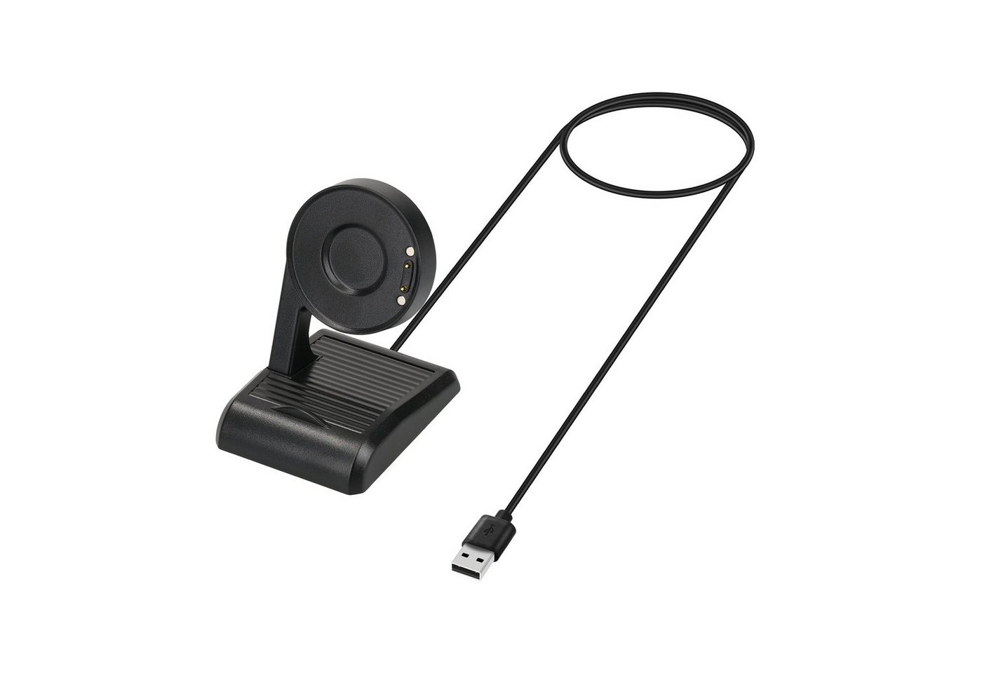 kwmobile USB Ladegerät für Ticwatch Pro 5 / Pro 3 / Pro 3 Lite / E3 Smartphone-Ladegerät (1-tlg., USB Kabel Charger Stand - Smart Watch Ladestation - Standfunktion) von kwmobile