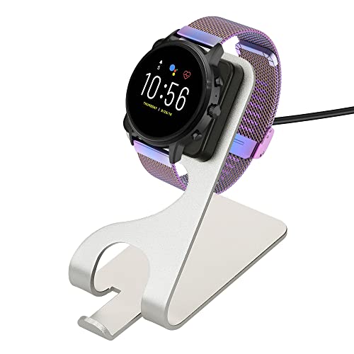 kwmobile USB Ladegerät kompatibel mit Fossil Gen 4 / Gen 5 / Michael Kors Runway MKT0002 - USB Kabel Charger Stand - Smart Watch Ladestation - Ladekabel mit Standfunktion in Schwarz Silber kwmobile USB Ladegerät kompatibel mit Fossil Gen 4 / Gen 5 / Michael Kors Runway MKT0002 - USB Kabel Charger Stand - Smart Watch Ladestation - Ladekabel mit Standfunktion in Schwarz Silber von kwmobile
