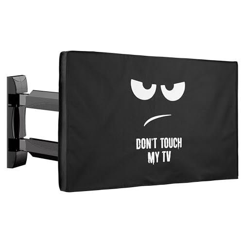 kwmobile kompatibel mit 43" TV Outdoor TV Abdeckung - Fernseher Hülle Bildschirmschutz - wetterfest - Weiß Schwarz Don't Touch My TV kwmobile kompatibel mit 43" TV Outdoor TV Abdeckung - Fernseher Hülle Bildschirmschutz - wetterfest - Weiß Schwarz Don't Touch My TV von kwmobile