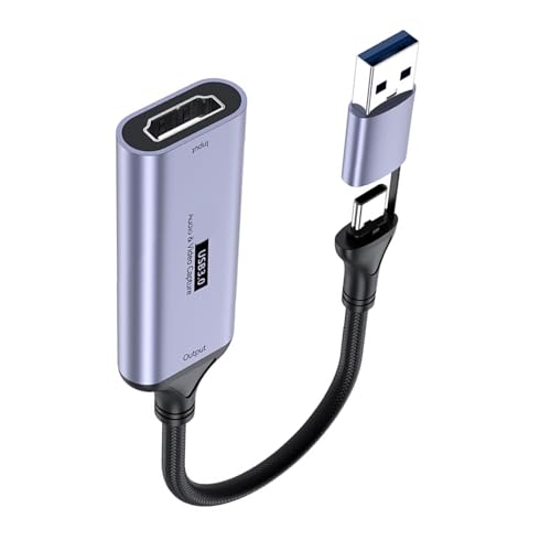 USB+Typ C Zu HDTV Kabel Adapter Video Erfasst Kartenadapter PC Kabel Für Videospiel Aufzeichnungen Aufnahmekarte von kwoifioy
