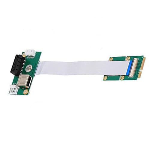 kwoifioy Mini PCIe Zu PCIe-1X Konverterkabel Mit USB FPC Kabel Unterstützt 5 V 12 V Strom Mini Zu-1X Steckplatz Anschluss von kwoifioy