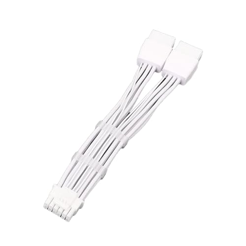 kwoifioy PCIE5.0 16Pin (12+4Pin) Bis 2x8Pin 12VHPWR GPU Kabel Gerade Stecker 16AWG GPU Extender Zur Verbesserung Der Kompatibilität von kwoifioy