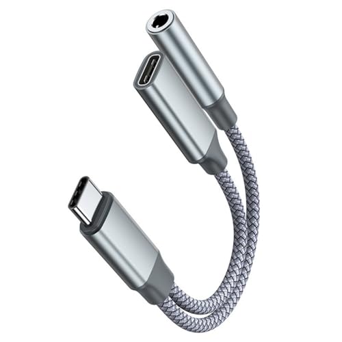 kwoifioy Typ C Bis 3 5 Mm Kopfhörer Ladeadapter Splitter 60W Schnelle Gebühren Für USB C Geräte Mit Hohen Auflösungen kwoifioy Typ C Bis 3 5 Mm Kopfhörer Ladeadapter Splitter 60W Schnelle Gebühren Für USB C Geräte Mit Hohen Auflösungen von kwoifioy