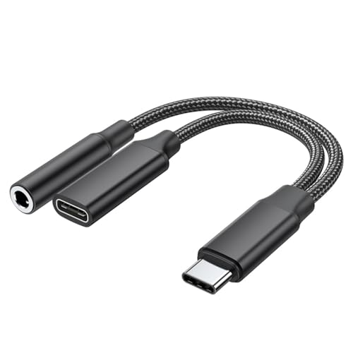 kwoifioy Typ C Bis 3 5 Mm Kopfhörer Ladeadapter Splitter 60W Schnelle Gebühren Für USB C Geräte Mit Hohen Auflösungen kwoifioy Typ C Bis 3 5 Mm Kopfhörer Ladeadapter Splitter 60W Schnelle Gebühren Für USB C Geräte Mit Hohen Auflösungen von kwoifioy
