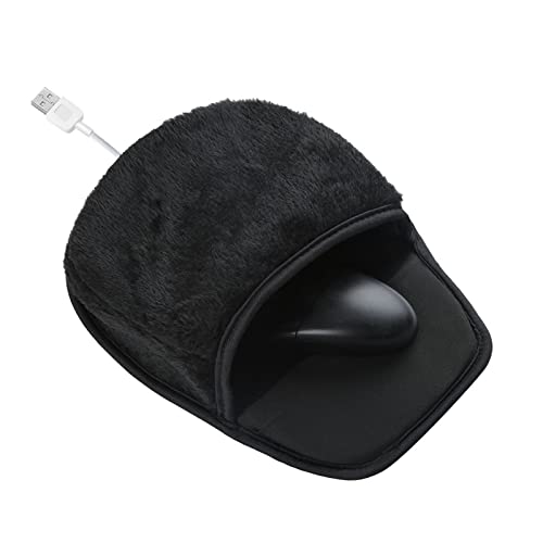 kyaoayo HandwäRmer USB Mausunterlage, Heated Mouse Pad, Beheiztes Mauspad, USB-HandwäRmer füR Computer, füR MäNner und Frauen, BüRo, Zuhause, Computer, Laptop, Arbeit. (Black) von kyaoayo