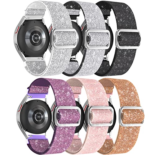 20mm Nylon Geflochtenes Armband Kompatibel mit Samsung Galaxy Watch 5 Pro/Galaxy Watch 6/5/4 40mm 44mm/Watch6 Classic 43mm 47mm/Watch4 Clssic 42mm 46 mm/Active 2 40mm/Watch 3 41mm/Gear S2 Classic von kytuwy