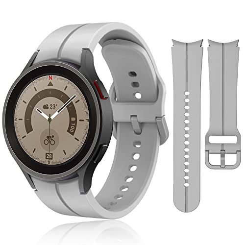 Galaxy Watch 5 Pro Armband 45mm Kompatibel mit Samsung Galaxy Watch 6/5/4 Armband 40mm 44mm, Silikon Sport Ersatzbänder für Galaxy Watch 6 Classic Armband 47mm 43mm/ Galaxy Watch 4 Classic 42mm 46mm Galaxy Watch 5 Pro Armband 45mm Kompatibel mit Samsung Galaxy Watch 6/5/4 Armband 40mm 44mm, Silikon Sport Ersatzbänder für Galaxy Watch 6 Classic Armband 47mm 43mm/ Galaxy Watch 4 Classic 42mm 46mm von kytuwy