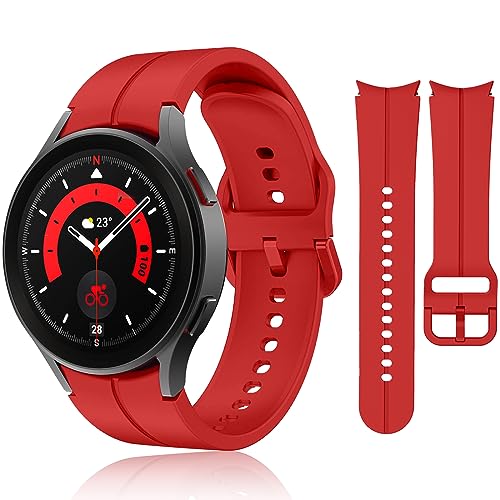 Galaxy Watch 5 Pro Armband 45mm Kompatibel mit Samsung Galaxy Watch 6/5/4 Armband 40mm 44mm, Silikon Sport Ersatzbänder für Galaxy Watch 6 Classic Armband 47mm 43mm/Watch 4 Classic 42mm 46mm Galaxy Watch 5 Pro Armband 45mm Kompatibel mit Samsung Galaxy Watch 6/5/4 Armband 40mm 44mm, Silikon Sport Ersatzbänder für Galaxy Watch 6 Classic Armband 47mm 43mm/Watch 4 Classic 42mm 46mm von kytuwy