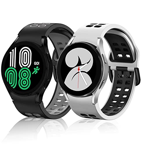Galaxy Watch 5 Pro Armband 45mm Kompatibel mit Samsung Galaxy Watch 6/5/4 Armband 40mm 44mm, Silikon Sport Ersatzbänder für Galaxy Watch 6 Classic Armband 47mm 43mm/Watch 4 Classic 42mm 46mm von kytuwy