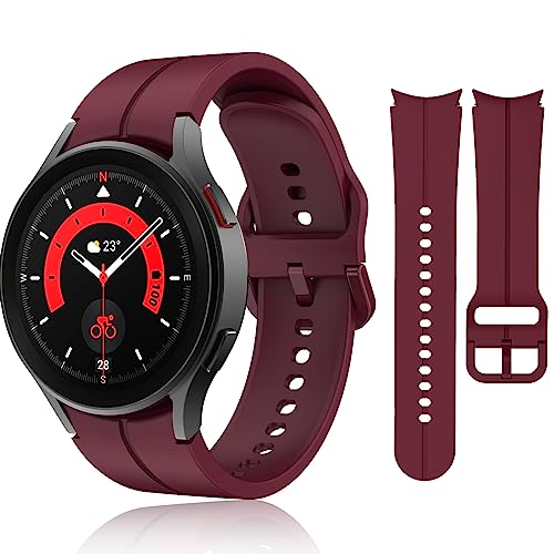 Galaxy Watch 5 Pro Armband 45mm Kompatibel mit Samsung Galaxy Watch 6/5/4 Armband 40mm 44mm,Silikon Sport Ersatzbänder für Galaxy Watch 6 Classic Armband 47mm 43mm/Galaxy Watch 4 Classic 42mm 46mm Galaxy Watch 5 Pro Armband 45mm Kompatibel mit Samsung Galaxy Watch 6/5/4 Armband 40mm 44mm,Silikon Sport Ersatzbänder für Galaxy Watch 6 Classic Armband 47mm 43mm/Galaxy Watch 4 Classic 42mm 46mm von kytuwy