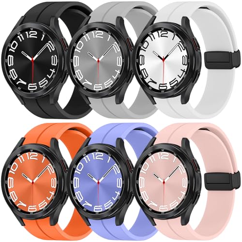 kytuwy Galaxy Watch 6 Classic Armband kompatibel mit Samsung Galaxy Watch 6/5/4 Armband 40mm 44mm, Silikon-Sport-Ersatzarmband für Galaxy Watch 6 Classic 47mm 43mm kytuwy Galaxy Watch 6 Classic Armband kompatibel mit Samsung Galaxy Watch 6/5/4 Armband 40mm 44mm, Silikon-Sport-Ersatzarmband für Galaxy Watch 6 Classic 47mm 43mm von kytuwy