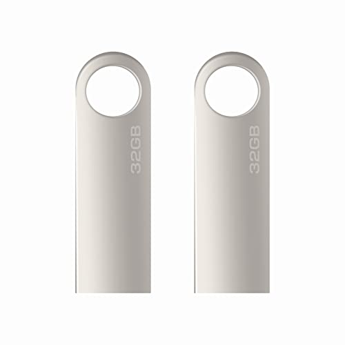 USB Stick 32gb,2 Stück Mini USB-Sticks 32gb mit Schlüsselanhänger Speicherstick USB 2.0 Flash Drive USB-Flash-Laufwerk 32 GB (Wasserfest) von lUCKGOOD886