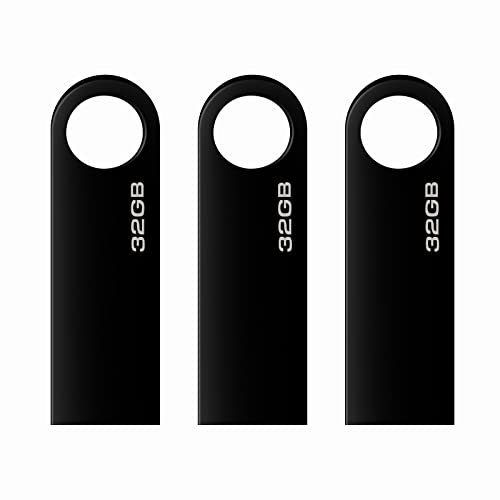 USB Stick 32gb,3 Stück Mini USB-Sticks 32gb mit Schlüsselanhänger Speicherstick USB 2.0 Flash Drive USB-Flash-Laufwerk 32 GB (Wasserfest) von lUCKGOOD886
